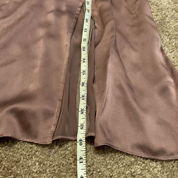 Vintage Silk Orlando Espinoza Purple V-Neck MIDI Dress size 6 - Picture 15 of 16